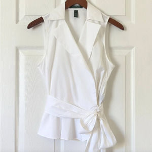 Ralph Lauren Sleeveless wrap Top